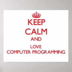 Keep calm and love Computer Programming Poster