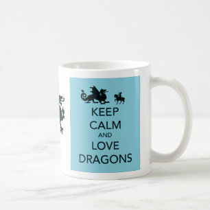 Keep Calm and Love Dragons Coffee Mug
