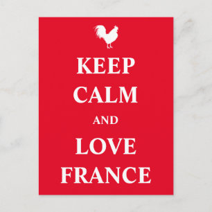 Keep calm and love France Postcard