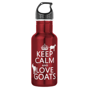 Keep Calm and Love Goats 532 Ml Water Bottle