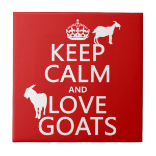Keep Calm and Love Goats Tile