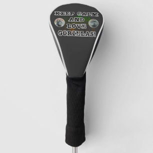 Keep calm and love gorillas! golf head cover