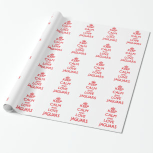 Keep calm and love Jaguars Wrapping Paper