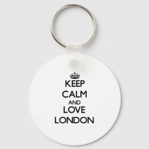 Keep Calm and Love London Keychain