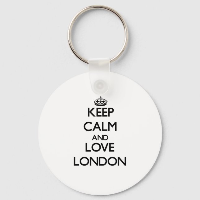 Keep Calm and Love London Keychain (Front)