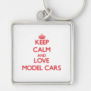 Keep calm and love Model Cars Keychain