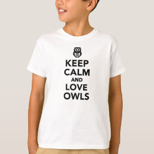 Keep calm and love owls T-Shirt