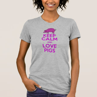 Keep Calm and Love Pink Pigs T-Shirt