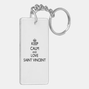 Keep Calm and Love Saint Vincent Keychain