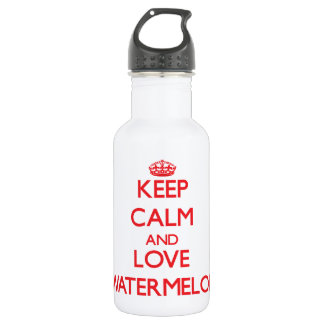Keep calm and love Watermelon 532 Ml Water Bottle