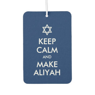 Keep Calm And Make Aliyah Air Freshener