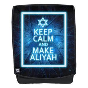 Keep Calm And Make Aliyah Backpack