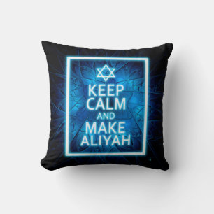 Keep Calm And Make Aliyah - Desert Throw Pillow