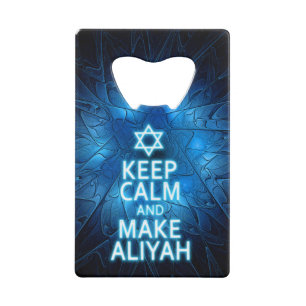 Keep Calm And Make Aliyah Wallet Bottle Opener
