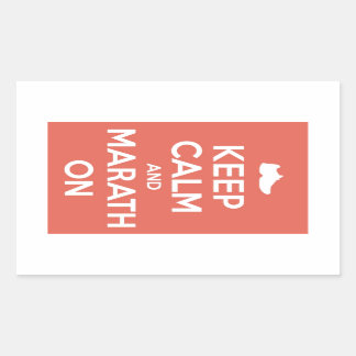 Keep Calm and Marathon Sticker