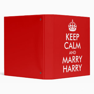 Keep Calm and Marry Harry Avery Binder