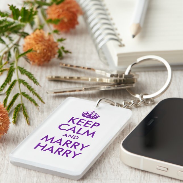 Keep Calm and Marry Harry Keychain (Front Right)
