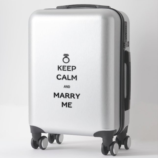 Keep Calm and Marry Me Diamond Ring (Suitcase)