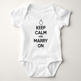Keep Calm and Marry On - Wedding & Marriage Baby Bodysuit
