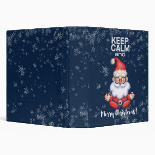 Keep Calm and Merry Christmas Plans Binder