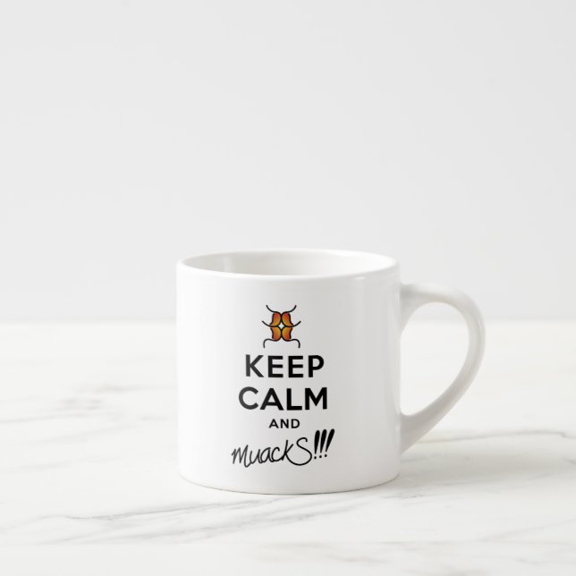 Keep Calm and muackS!!! Espresso Cup (Right)