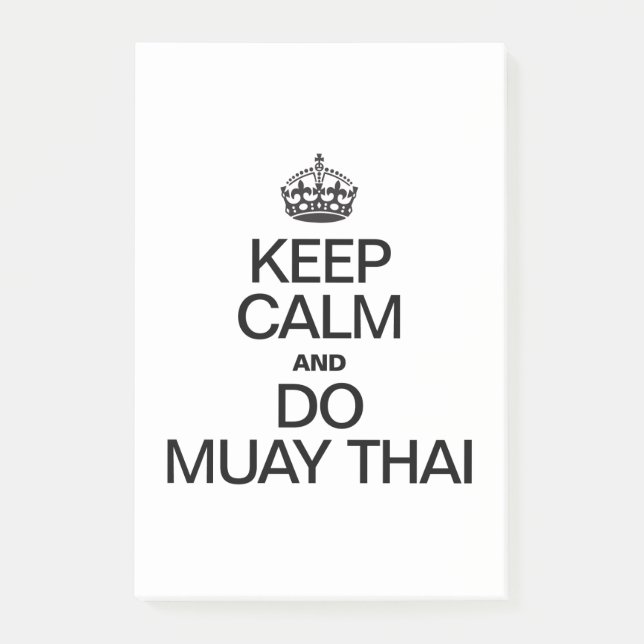 KEEP CALM AND MUAY THAI POST-IT NOTES (Front)