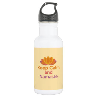 Keep Calm and Namaste - Yoga, Relax, Zen 532 Ml Water Bottle