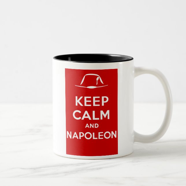 Keep calm and Napoleon Two-Tone Coffee Mug (Right)