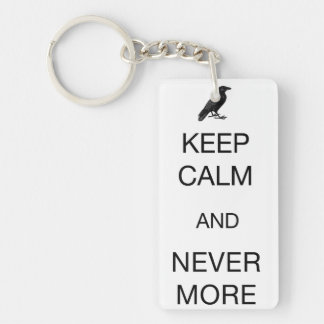 Keep Calm and Nevermore Keychain