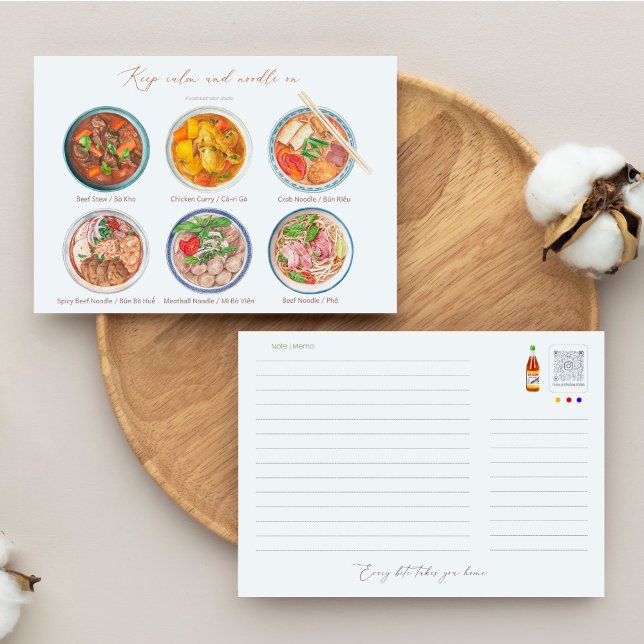 Keep Calm And Noodle On Postcard (Creator Uploaded)