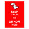 Keep Calm and Om Nom Nom Dinosaur Poster Sign