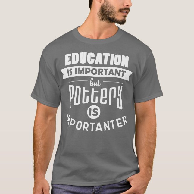 Keep Calm And Open The Kiln Pottery Apparel T-Shirt (Front)