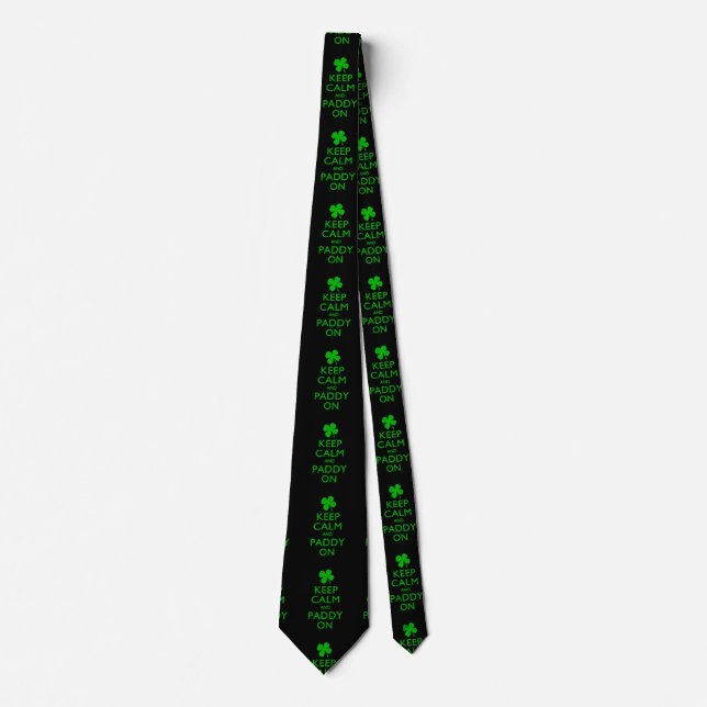 Keep Calm And Paddy On Tie (Front)