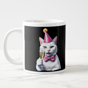 Keep Calm and Party On - Funny Cat  Large Coffee Mug