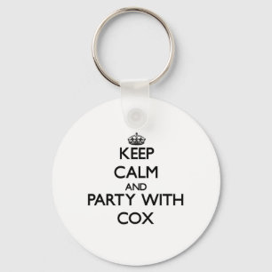 Keep calm and Party with Cox Keychain