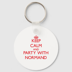 Keep calm and Party with Normand Keychain