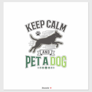 Keep Calm and Pet a Dog Vintage Engraving Design_1
