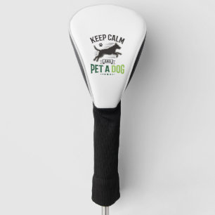 Keep Calm and Pet a Dog Vintage Engraving Design_1 Golf Head Cover