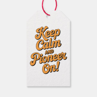 Keep Calm and Pioneer On Sticker | JW Gift Tags