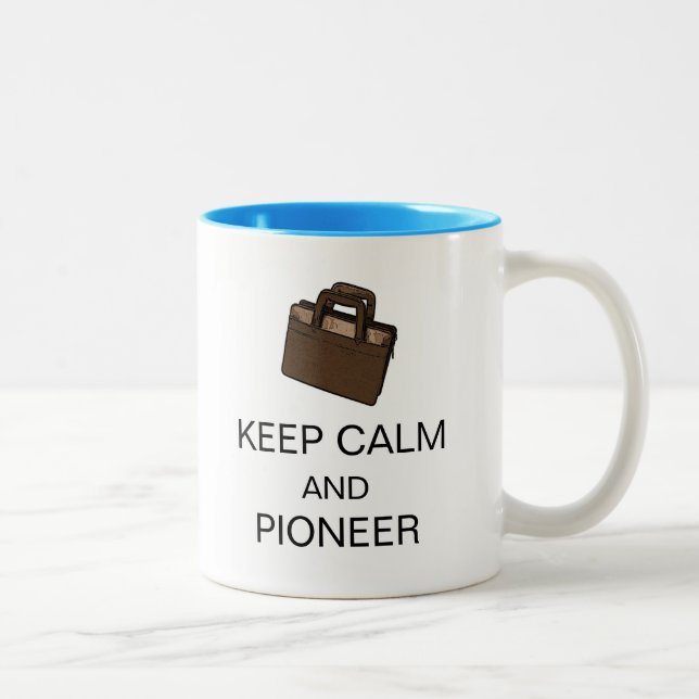 KEEP CALM AND PIONEER Two-Tone COFFEE MUG (Right)