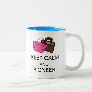 KEEP CALM AND PIONEER Two-Tone COFFEE MUG