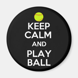 Keep Calm and Play Ball! Magnet