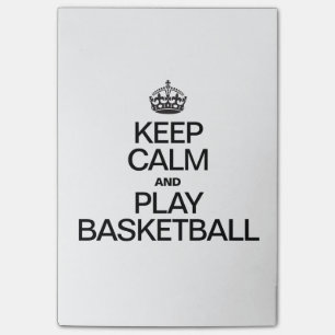 Keep Calm and Play Basketball Post-it Notes