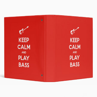 Keep Calm and Play Bass Binder