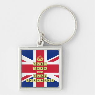 Keep Calm And Play Board Games Keychain