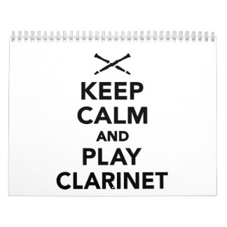 Keep calm and Play clarinet Calendar