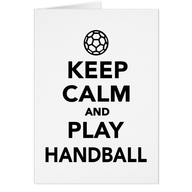 Keep calm and play Handball (Front)