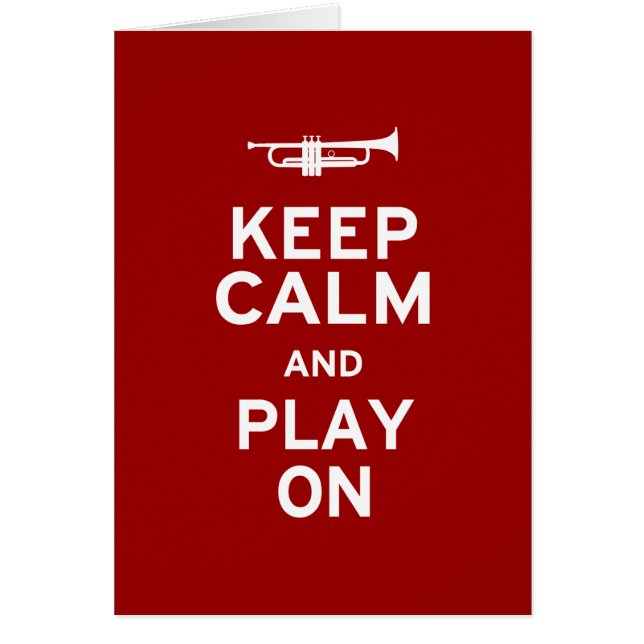 Keep Calm and Play On (Front)