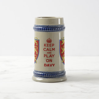 Keep Calm and Play On Beer Stein