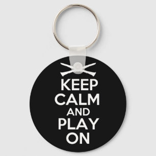 Keep Calm and Play On (Clarinet) Keychain